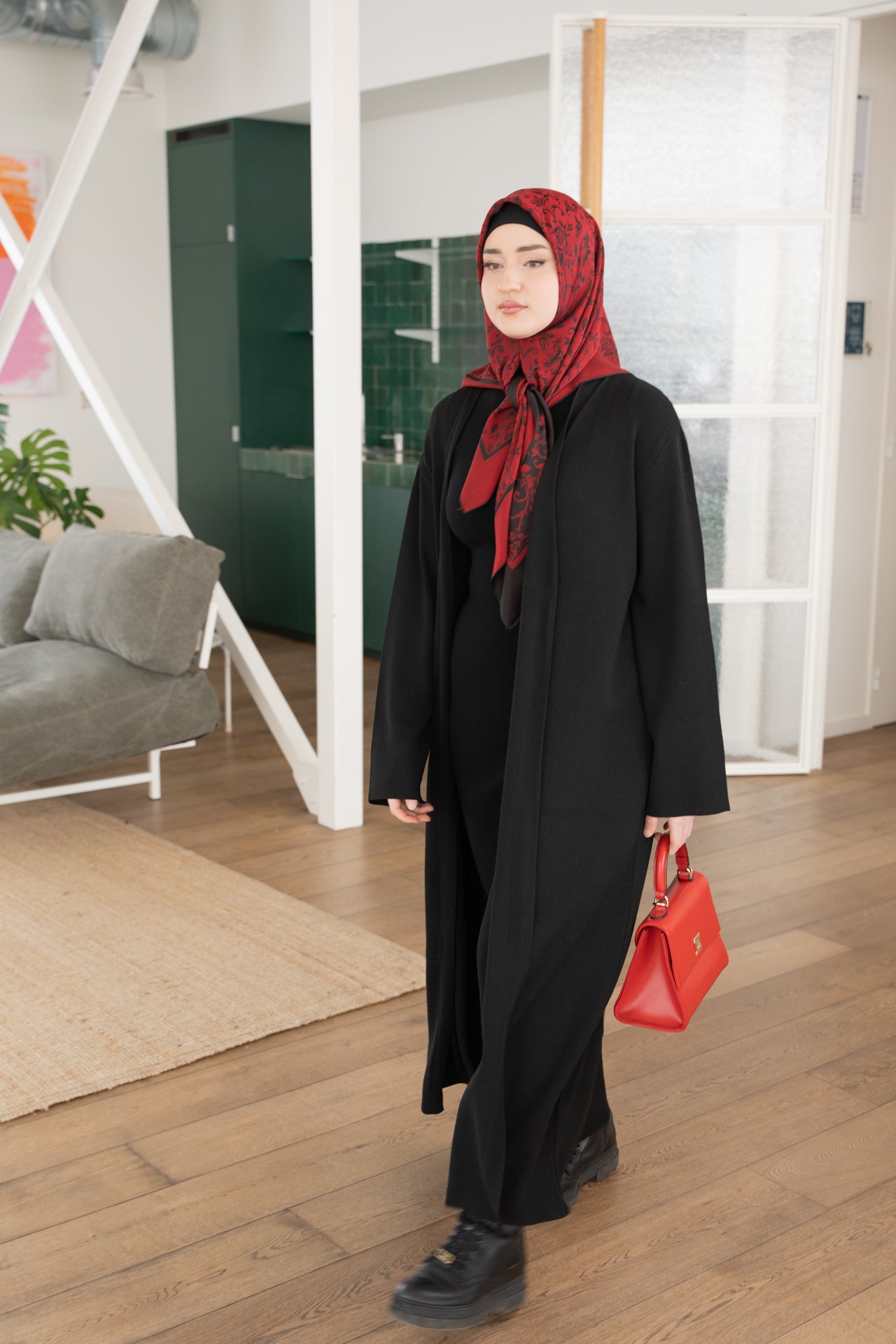 Bagira long black cardigan