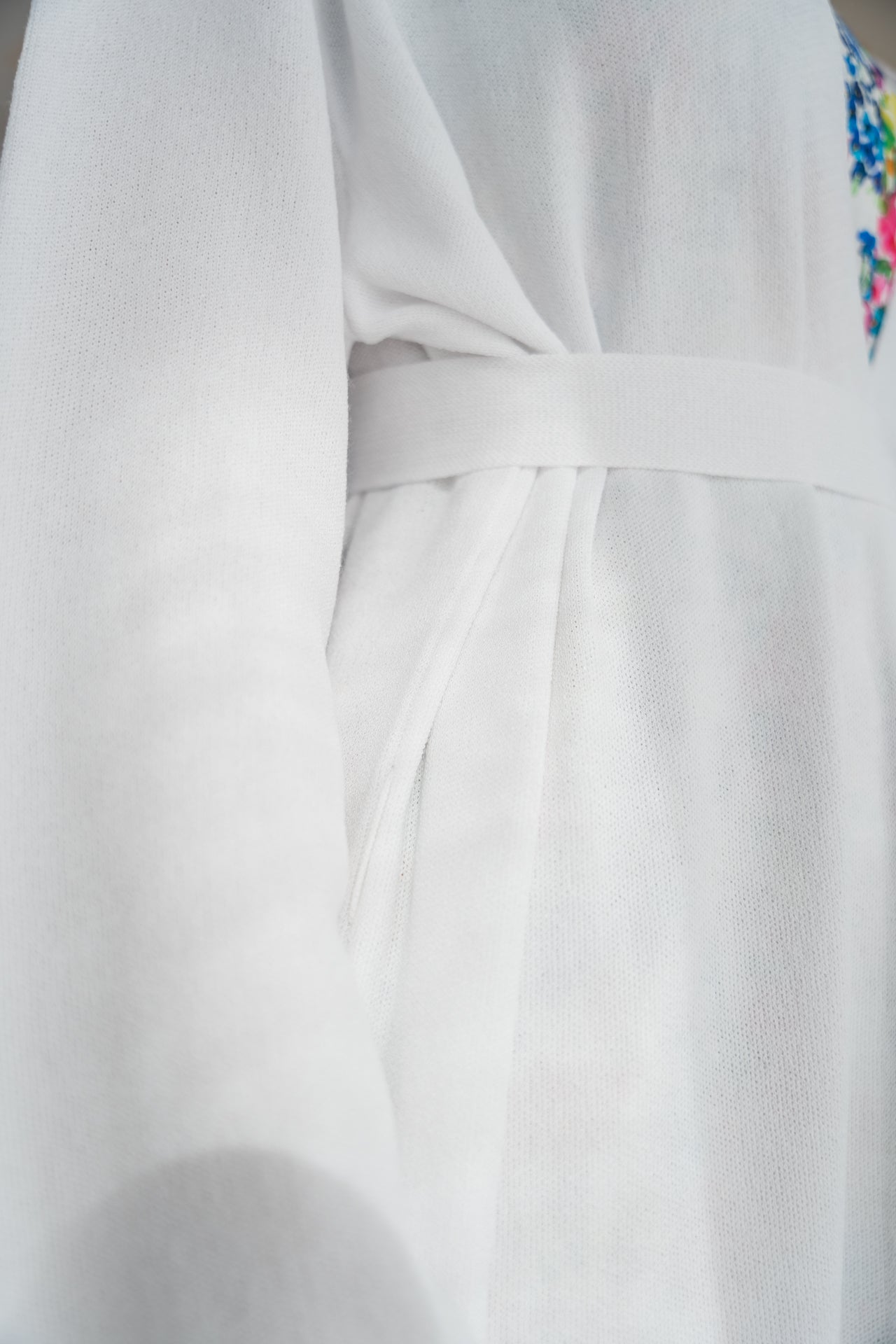 Long white Bagira cardigan