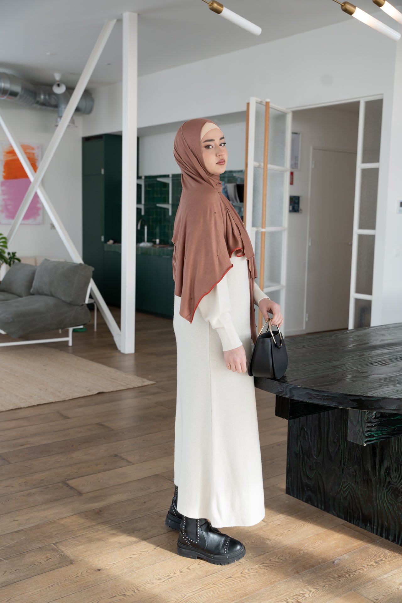 Natural long dress