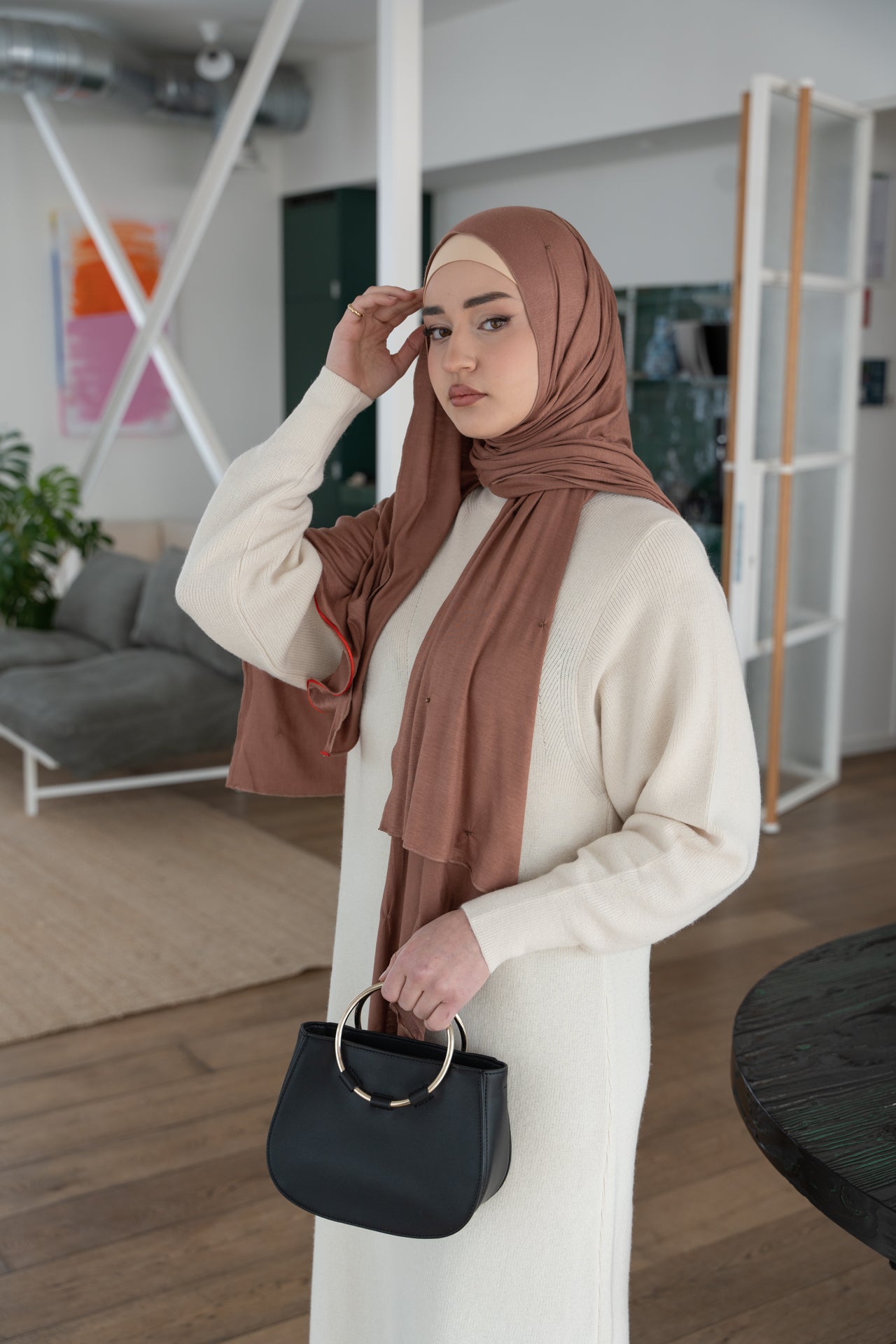 Natural long dress